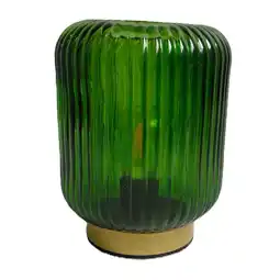 Tesco Bayswood Green Glass Table Lamp offer