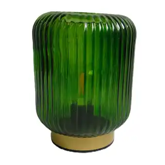 Tesco Bayswood Green Glass Table Lamp offer