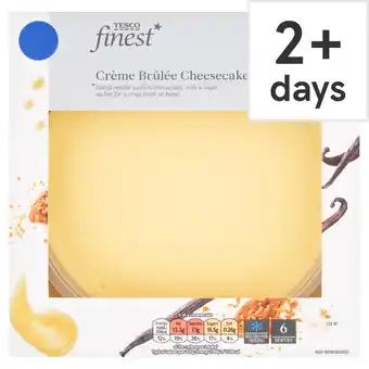 Tesco Tesco Finest Crème Brulee Cheesecake 450g offer