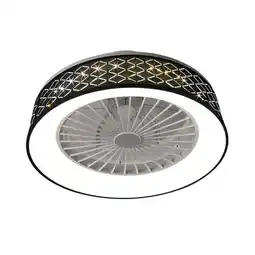 Tesco Living and Home Ceiling Mount Rhombus LED Fan Light - 49cm Dia & 40W Multi offer