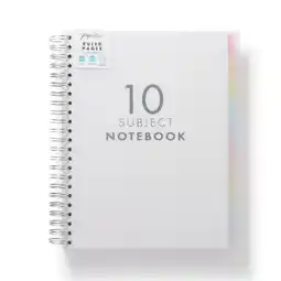 Tesco Paperchase Rainbow A4 10 Subject Notebook offer