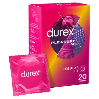 Tesco Durex Pleasure Me Condoms Ribbed & Dotted Regular Fit 20 Pack offer