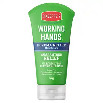 Tesco O'Keeffe's Working Hands Eczema Relief 57g offer