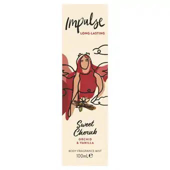 Tesco Impulse Sweet Cherub Body Fragrance Mist 100ml offer