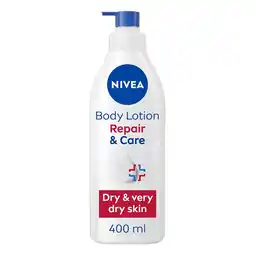 Tesco NIVEA Repair & Care Body Lotion Very Dry Skin 400ml offer