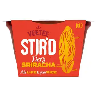 Tesco Veetee Stir'd Fiery Sriracha 100g offer