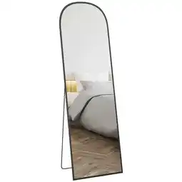 Tesco HOMCOM Full Length Mirror with Aluminium Alloy Frame Hanging offer