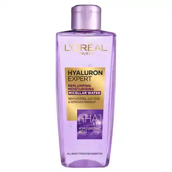 Tesco L'Oreal Paris Hyaluron Expert Replumping Micellar Water 200ml offer