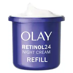 Tesco Olay Retinol 24 Night Renewal Cream Pop Refill 50ml offer