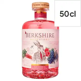 Tesco Berkshire Botanical Rhubarb & Raspberry Gin 50Cl offer