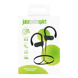 Tesco Juice Pods Sport Black Wireless Earphones offer