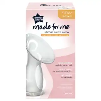 Tesco Tommee Tippee Silicone Manual Breast Pump offer