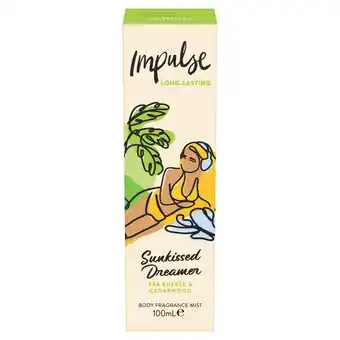 Tesco Impulse Sunkissed Dreamer Body Fragrance Mist 100ml offer