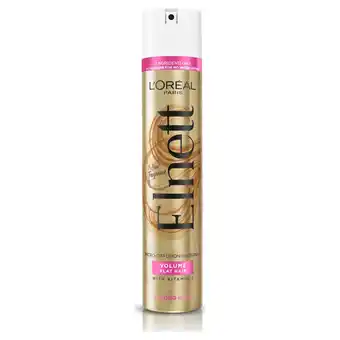 Tesco L'Oreal Paris Elnett Volume Strong Hold Hair Spray 400Ml offer