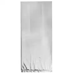 Tesco Silver Foil Cello Gift Bags with Twist Ties - Pack of 10 offer