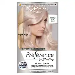 Tesco L'Oreal Paris Preference Pearly Boost Toner offer