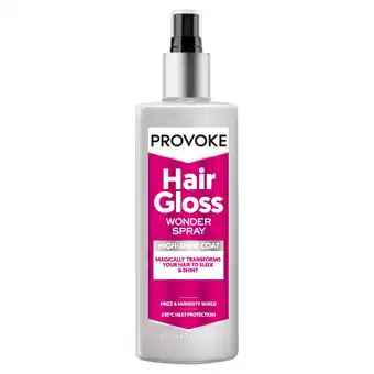 Tesco Provoke Hair Gloss Wonder Spray High-Shine Coat 200ml offer