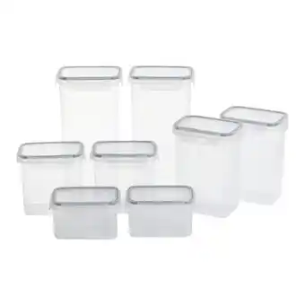 Tesco Living and Home 8Pcs Kitchen Storage Containers for Dry Food offer