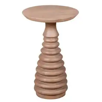 Tesco Carlester Cane And Wood Pedestal Side Table offer