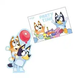 Tesco Bluey Party Invitations with Envelopes - Pack of 8 offer