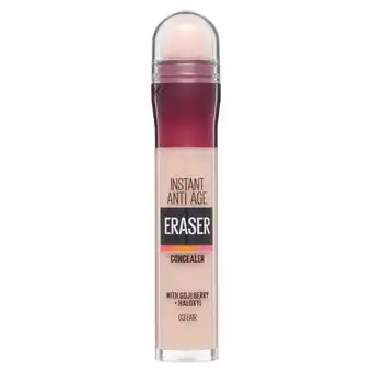 Tesco Maybelline Eraser Eye Concealer 03 Fair 6.8Ml offer