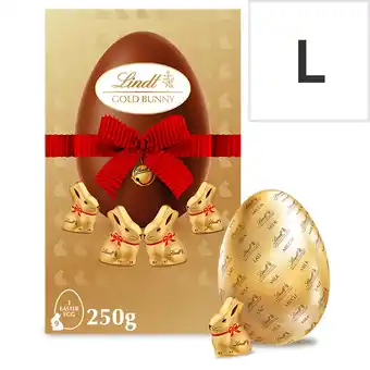 Tesco Lindt Gold Bunny Milk Chocolate Egg 250g offer