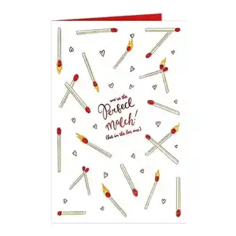 Tesco We're The Perfect Match Valentines Card with Envelope offer