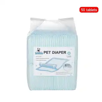 Tesco Living and Home 50 Pcs Disposable Dog Diaper Pads, 60cm W*45cm D offer