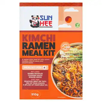 Tesco Sun Hee Korean Kimichi Ramen Meal Kit For 4 People 510g offer