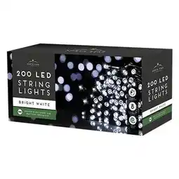 Tesco 200 Bright White LED Battery Operated String Lights 20m offer