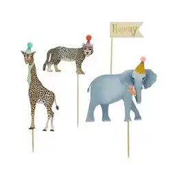 Tesco Animal Party Cake Topper Set offer