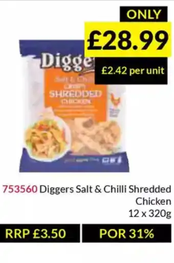 Musgrave MarketPlace Diggers Salt & Chilli Shredded Chicken offer