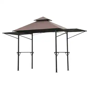 Tesco Outsunny Party BBQ Shelter Outdoor Gazebo Patio Canopy Awing Waterproof offer