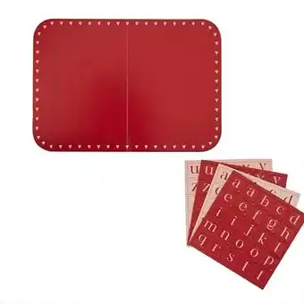 Tesco Red Hearts Custom Message Grazing Board 42cm Red offer