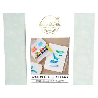 Tesco Bee & Bumble Watercolour Art Box, Multicoloured, Single Craft Kit offer