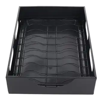 Tesco Living and Home Black Steel Pull-Out Bowl Rack for Kitchen Storage offer