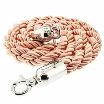 Tesco Pink Braided Rope with Chrome Hooks offer