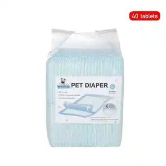 Tesco Living and Home 40 Pcs Disposable Dog Diaper Pads, 60cm W*60cm D offer