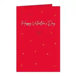 Tesco Happy Valentines Day Hearts Card with Envelope offer