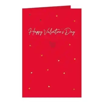 Tesco Happy Valentines Day Hearts Card with Envelope offer