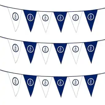 Tesco King Charles' Coronation Cypher Plastic Pennant Bunting 100m (10 x 10m) offer