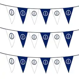 Tesco King Charles' Coronation Cypher Plastic Pennant Bunting 10m offer