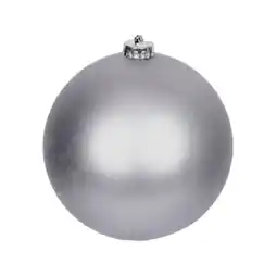 Tesco Dark Grey Matte Shatterproof Christmas Bauble 15cm offer