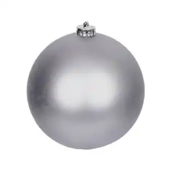 Tesco Dark Grey Matte Shatterproof Christmas Bauble 15cm offer