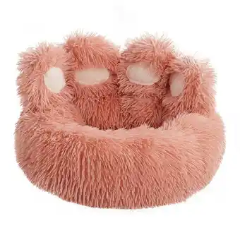 Tesco Living and Home 70cm Soft Plush Pet Bed, Pink Pink | L offer