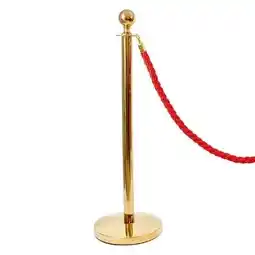 Tesco 1 Prestige Brass Pole With 1 Red Braided Rope offer