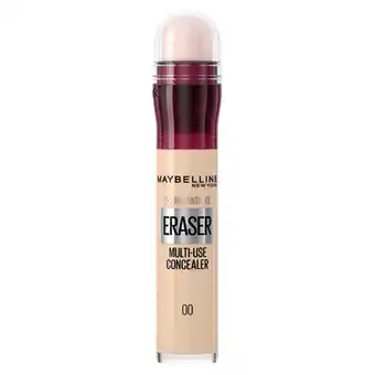 Tesco Maybelline Eraser Eye Concealer 00 Ivory 6.8Ml offer