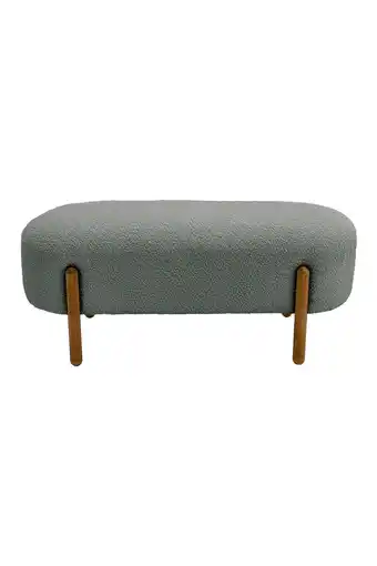 Tesco Living and Home Contemporary Upholstered Bench Grey offer