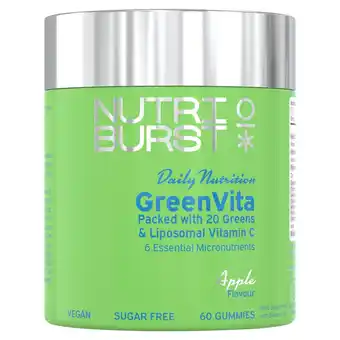 Tesco Nutriburst 60 GreenVita Apple Flavour Gummies offer