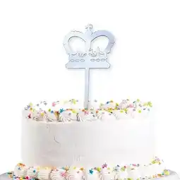 Tesco A Day to Remember Great Britain Crown Design Acrylic Cake Topper offer